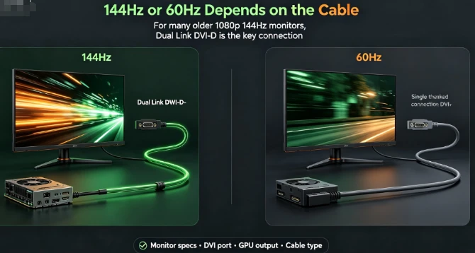 How to Choose a DVI Cable for 144Hz Monitors