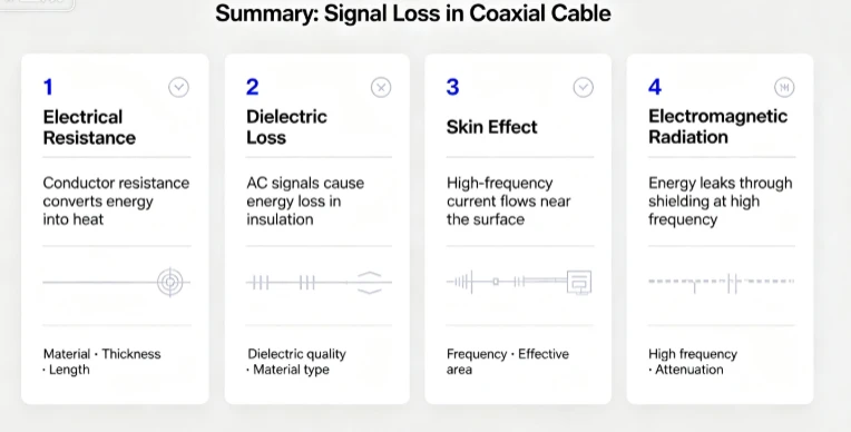 signal loss in coaxial cable signal loss in coaxial cable